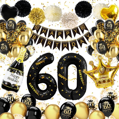 Geburtstag deko luftballons - 60,