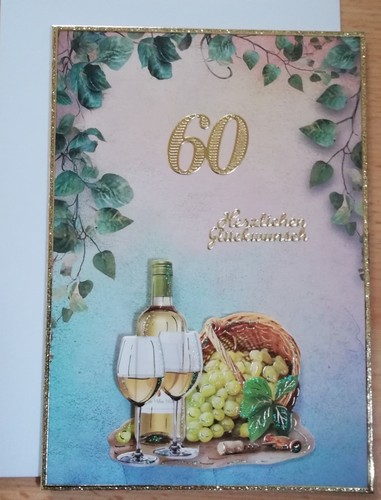 Grußkarte mit motiv 60 - mit, motiv,