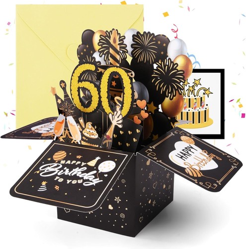 Geburtstagskarte 3d - 60.,