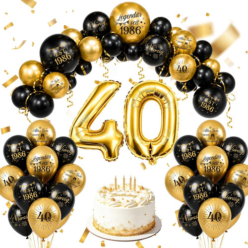 Wenmthg deko geburtstag - 40.,