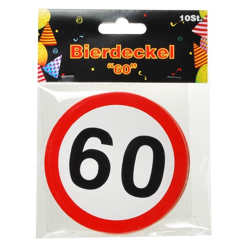 Bierdeckel geburtstag - 10, 60