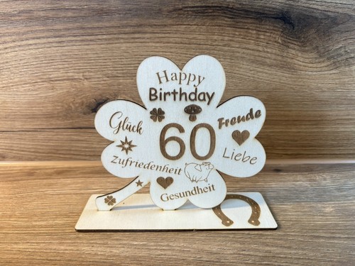 Geschenk geburtstag holz - 60.,