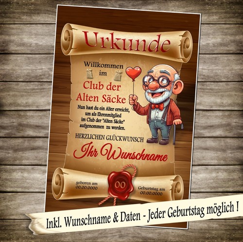Urkunde club der - "club,