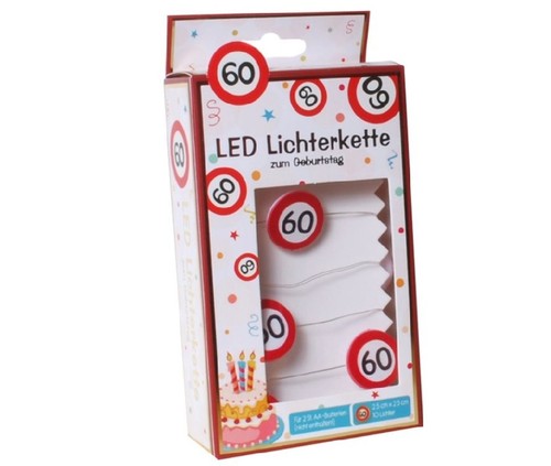 Geburtstag led lichterkette - 60.geburtstag, led-lichterkette