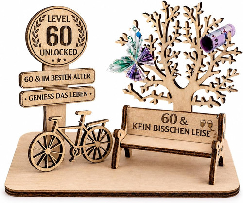 Geburtstagsdeko holzset zum - geburtstagsdeko,