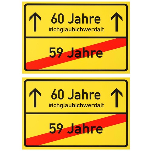 Ortsschild zum geburtstag - zum, 60.geburtstag