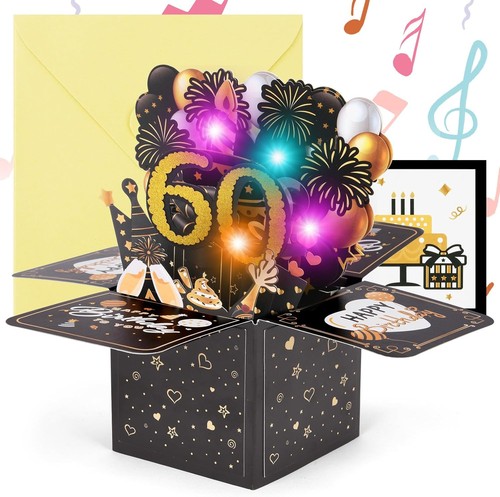 Geburtstagskarte 3d - 60.,