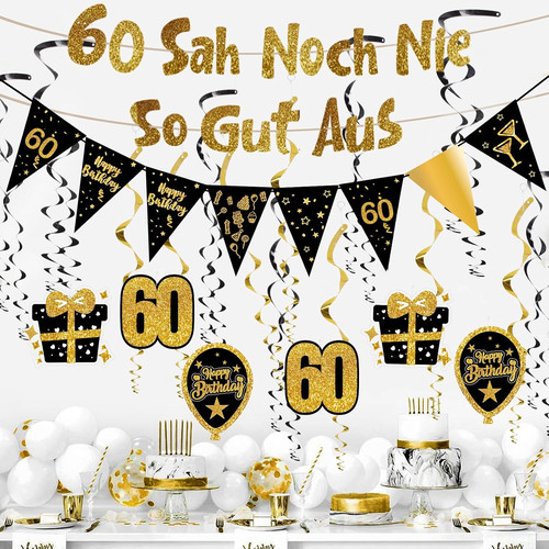 Geburtstag deko mann - 60,