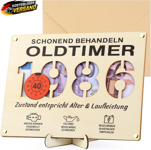 Holz geburtstagsgeschenk set - holz,