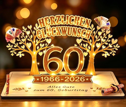 Geldgeschenk geburtstag - geldgeschenk, 60.