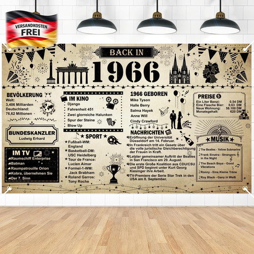 Geburtstagsdeko banner - geburtstagsdeko, 60