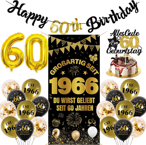 Deko geburtstag mann frau - 60,