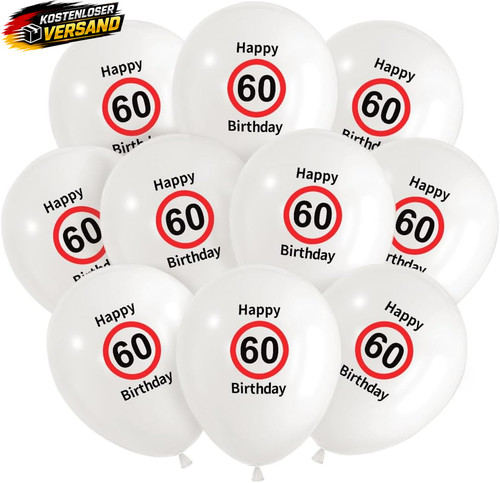 Luftballons geburtstag set - luftballons, 60.