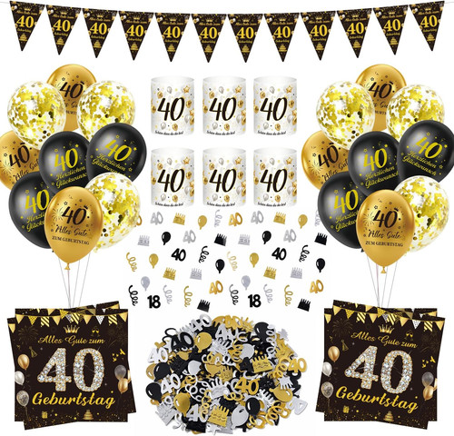 Geburtstagsdeko set für - für, 40